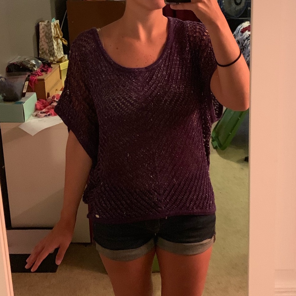Guess purple sweater